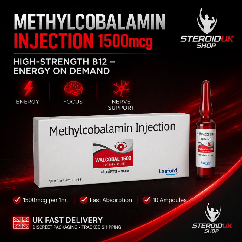 Methylcobalamin Injection 1500mcg (Vitamin B12) – 10 x 1ml Ampoules