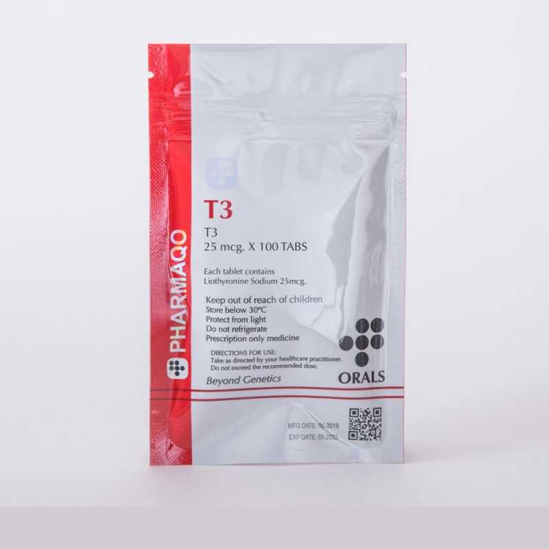 PHARMAQO LABS T3 25MCG 100 TABS
